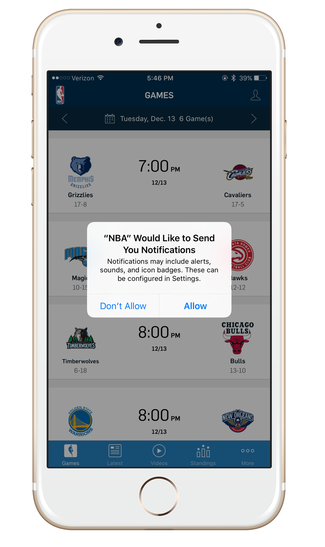 2016 NBA App